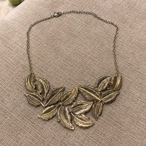 Gold leaf necklace